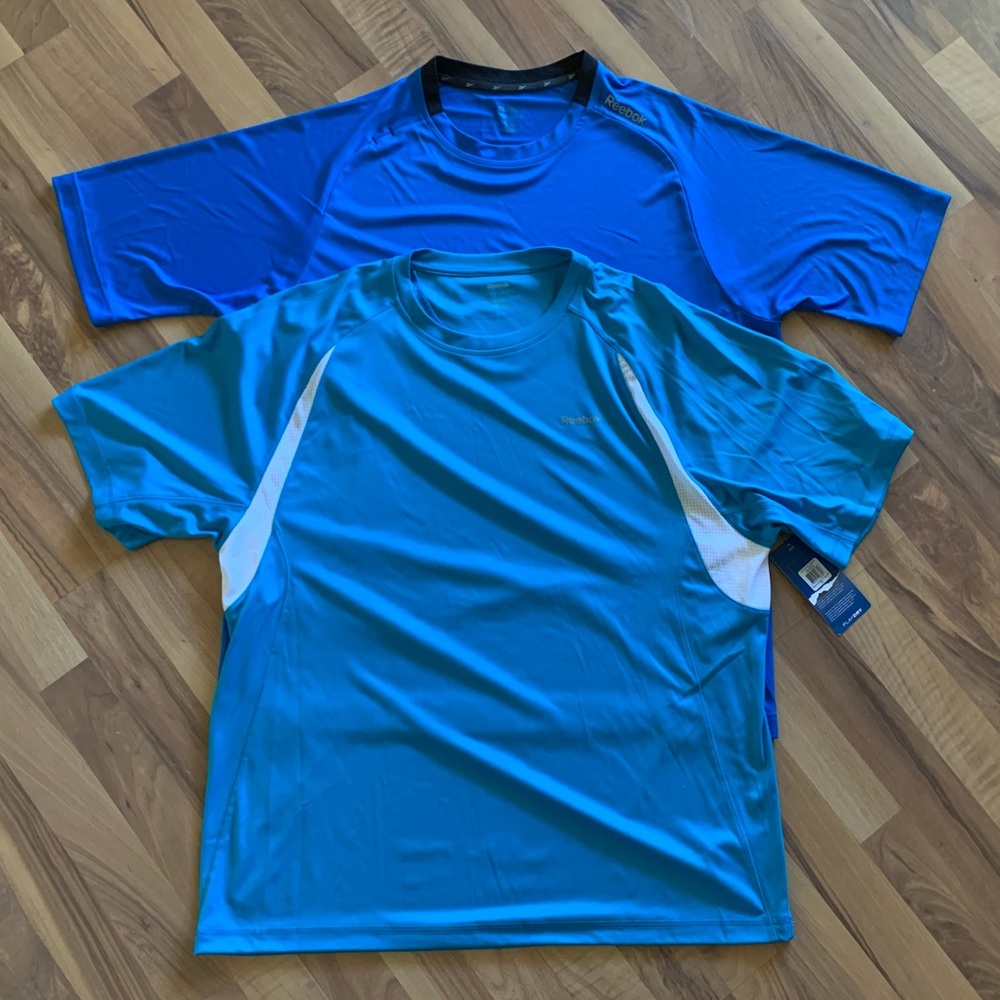 🎁NWT 2 Men’s Reebok short sleeve play dry tees.